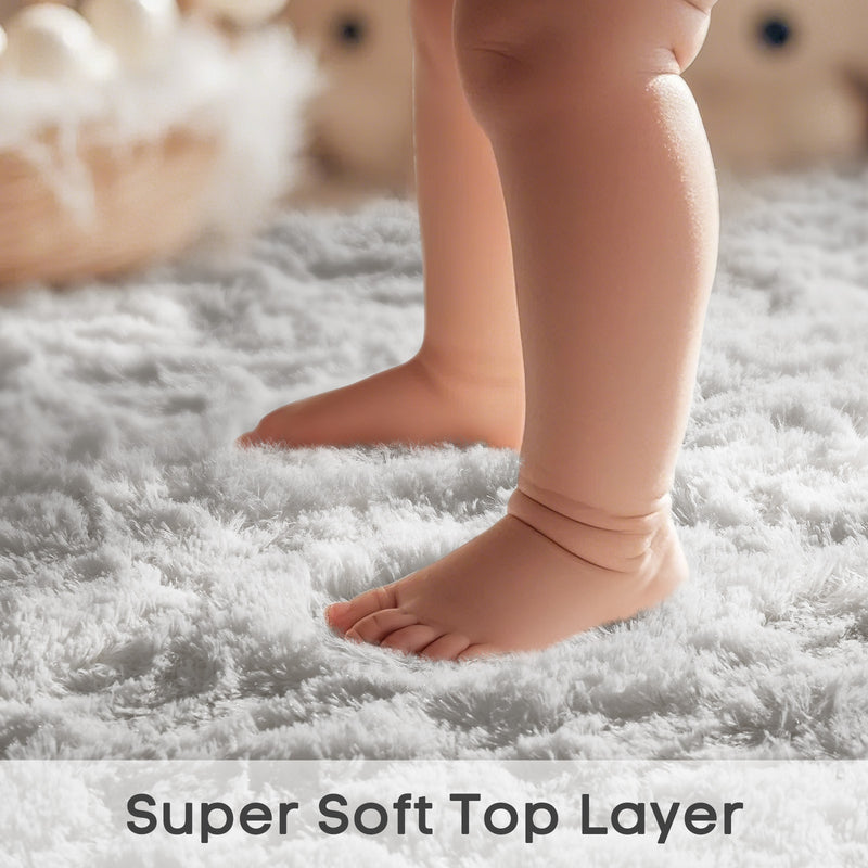 Ophanie | Round Rug | 6 Ft | White-zoom-