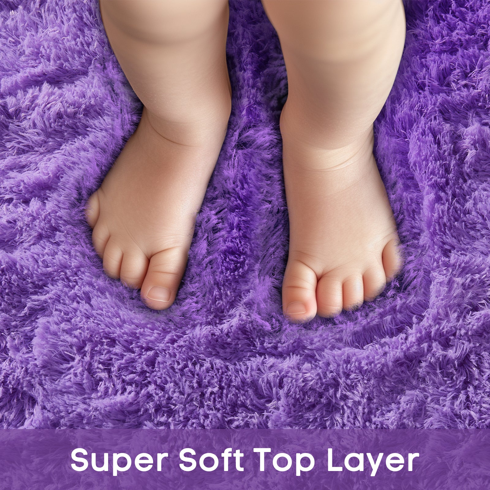 Ophanie | Round Rug | 5 Ft | Purple - aborderproducts