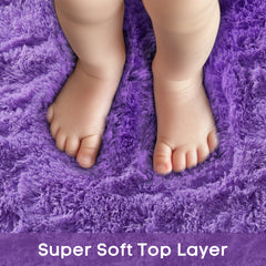 Ophanie | Round Rug | 5 Ft | Purple - aborderproducts