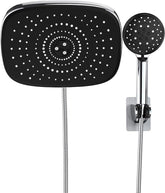 Veken 10 Inch Shower Head with Handheld, 2.5GPM High Pressure Showerhead Combo with 5 Handheld Water Spray Modes, Dual Shower Heads, Chrome