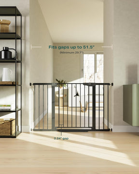 CUMBOR | SAFETY GATE | 29.7"-51.5"W x 36"H | BLACK