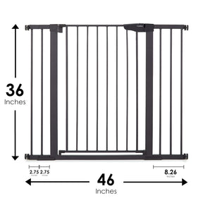 CUMBOR | SAFETY GATE | 29.7-46"W x 36"H | Black