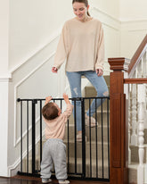 Baby Gate Extra Tall | 28.9” to 42.1” | Black | InnoTruth - aborderproducts