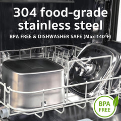 Veken | Stainless Steel Cat Water Fountain | 95oz/2.8L | Silver - aborderproducts