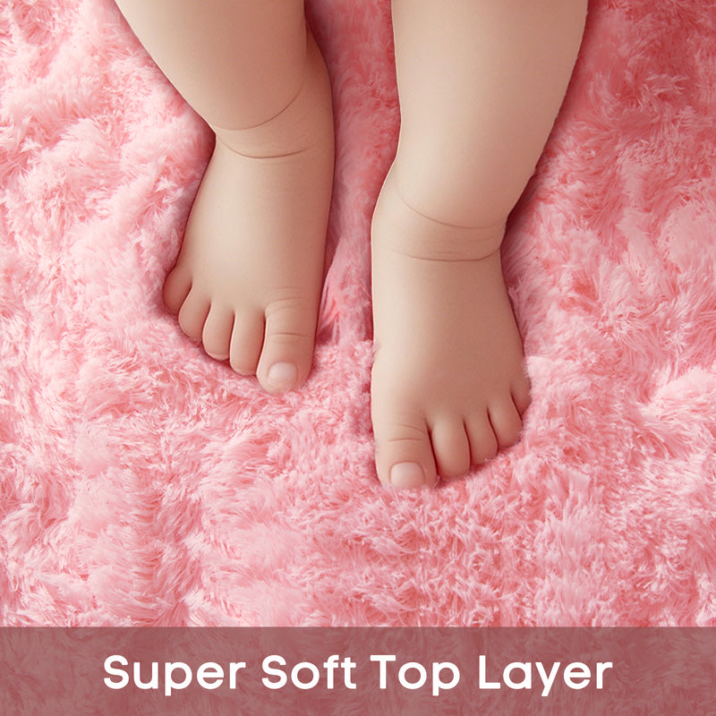 Ophanie | Round Rug | 6 Ft | Pink-zoom-