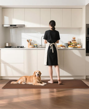 Ophanie | Anti Fatigue Standing Cushioned Mat | 24'' x 70'' | Brown