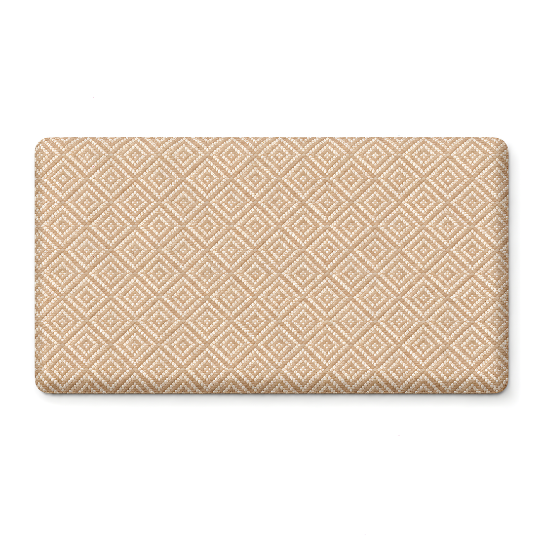 Ophanie 20x39 Kitchen Mat 3/4 Inch Thick Anti Fatigue Cushioned Floor Rug Waterproof Non Slip Standing Mat Beige