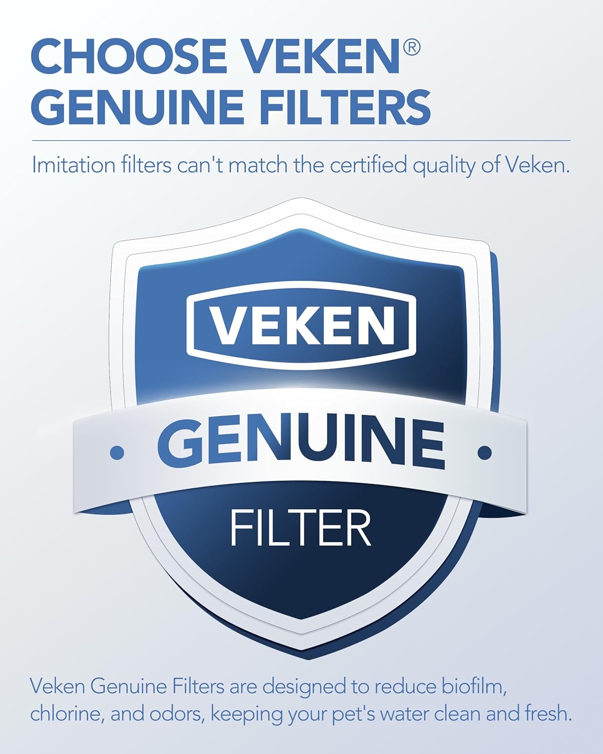 Veken Cat Water Fountain Filters | 16 Pack Replacement Filters + 16 Pack Replacement Pre-Filter Sponges Set - aborderproducts