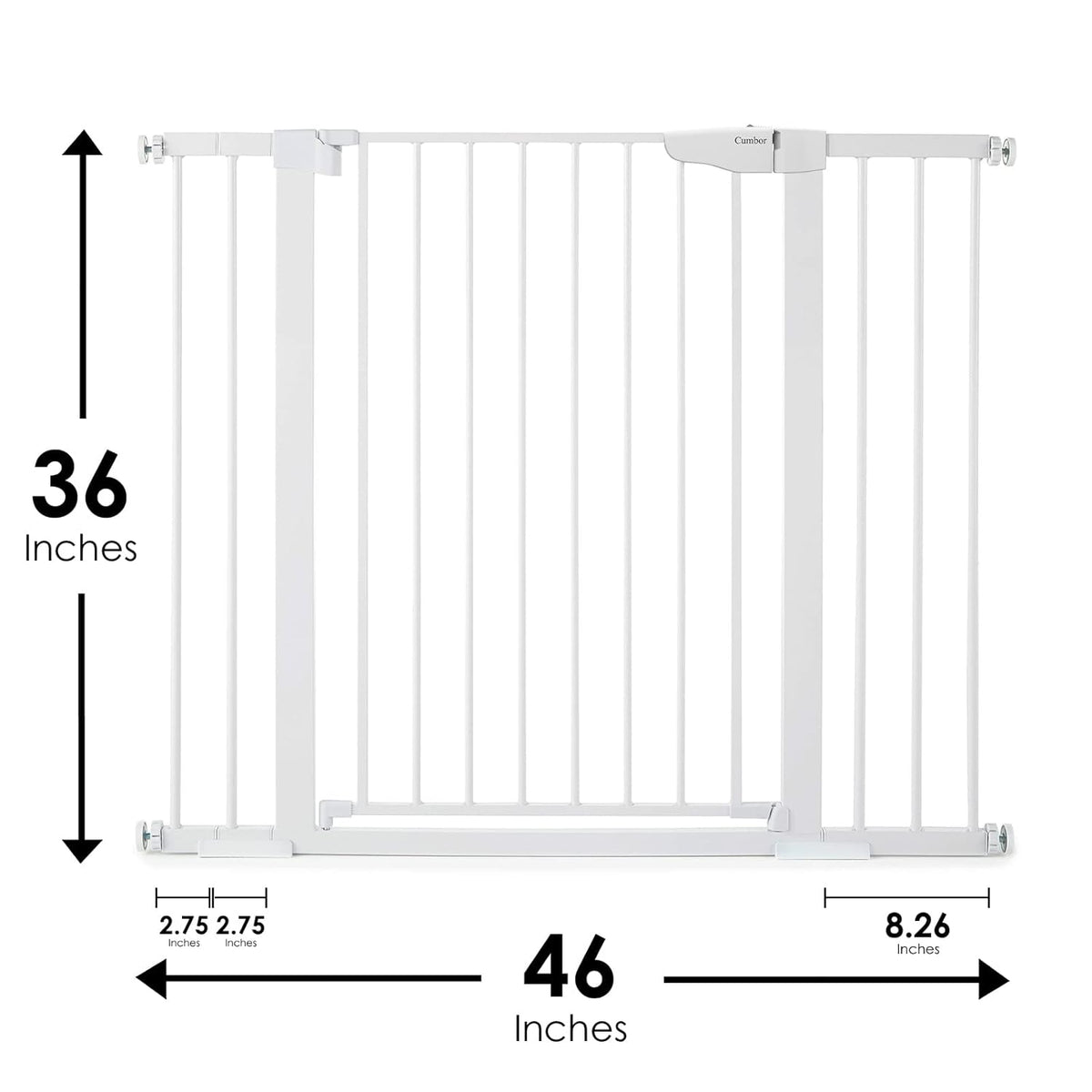 CUMBOR | SAFETY GATE | 29.7-46"W x 36"H |  White