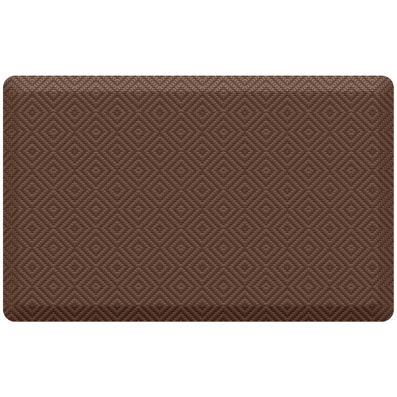 Ophanie 20x32 Kitchen Mat 3/4 Inch Thick Anti Fatigue Cushioned Floor Rug Waterproof Non Slip Standing Mat Brown-zoom-