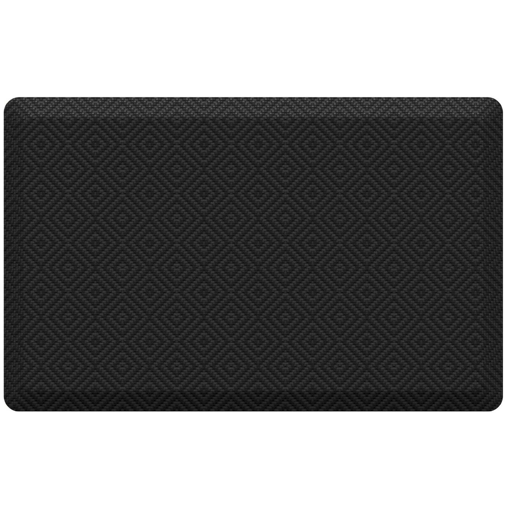 Ophanie 20x32 Kitchen Mat 3/4 Inch Thick Anti Fatigue Cushioned Floor Rug Waterproof Non Slip Standing Mat Black-1