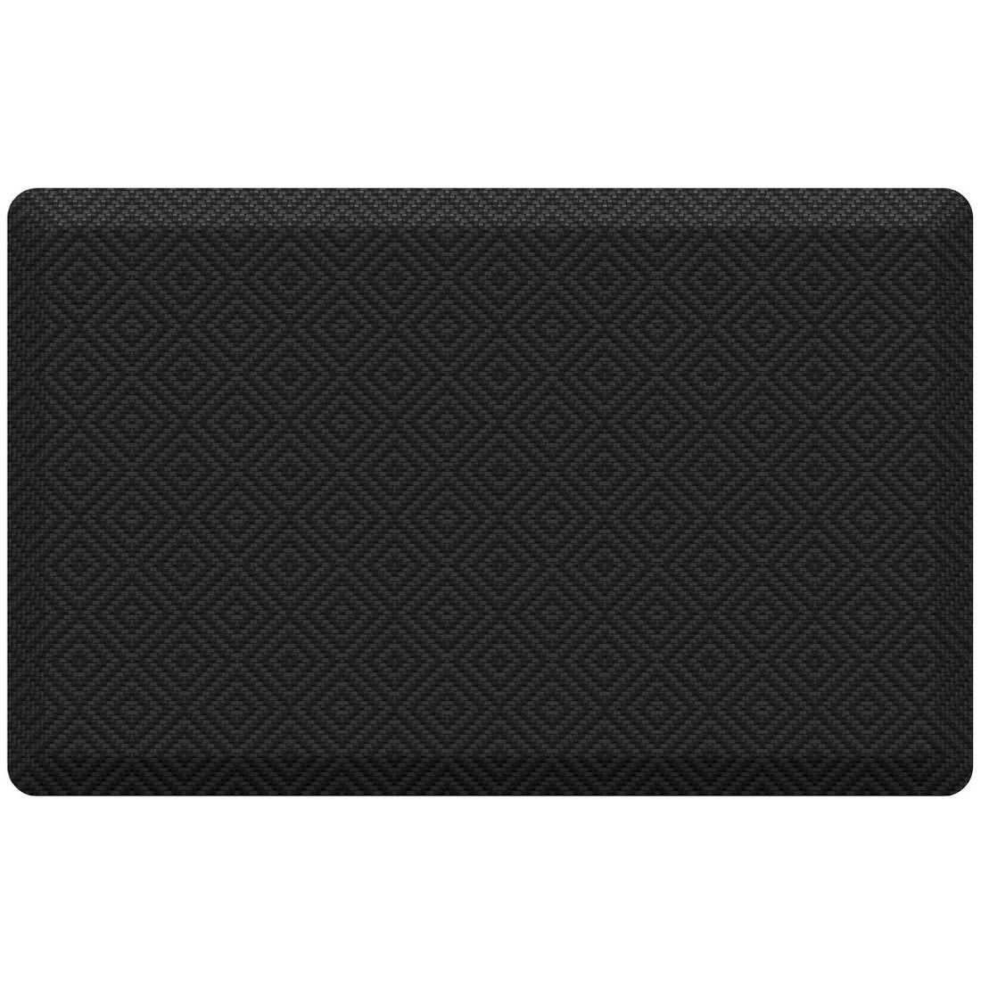 Ophanie 20x32 Kitchen Mat 3/4 Inch Thick Anti Fatigue Cushioned Floor Rug Waterproof Non Slip Standing Mat Black