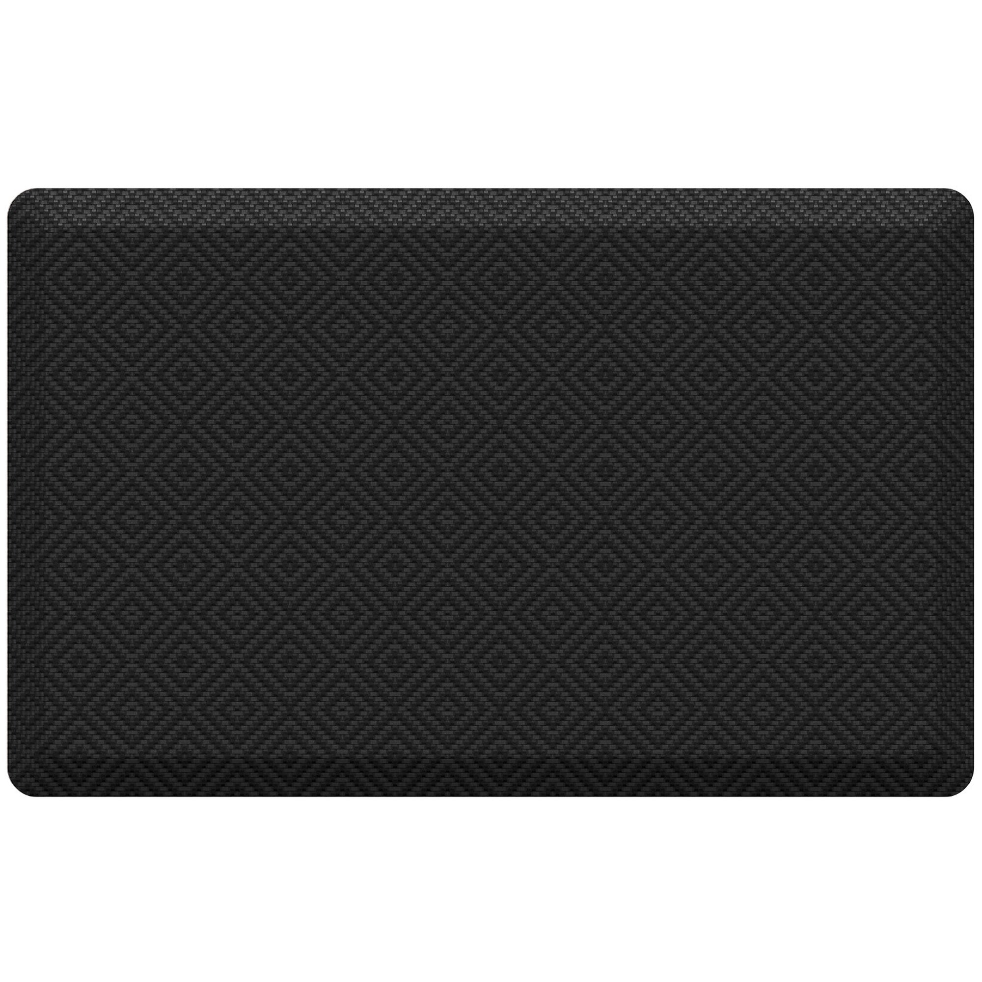 Ophanie 20x32 Kitchen Mat 3/4 Inch Thick Anti Fatigue Cushioned Floor Rug Waterproof Non Slip Standing Mat Black-zoom-1