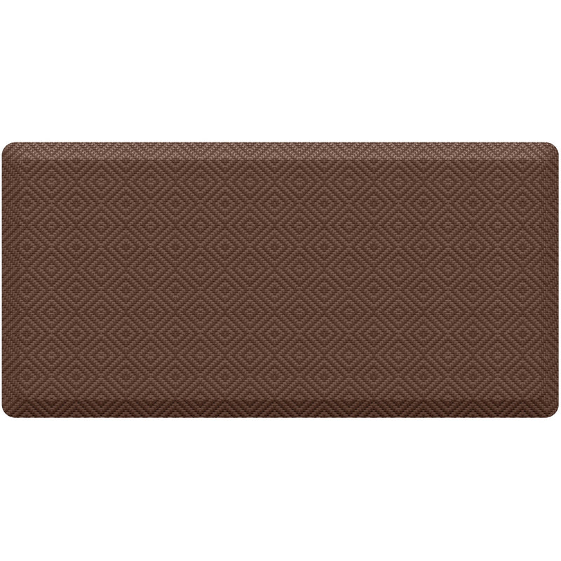 Ophanie 20x39 Kitchen Mat 3/4 Inch Thick Anti Fatigue Cushioned Floor Rug Waterproof Non Slip Standing Mat Brown-zoom-