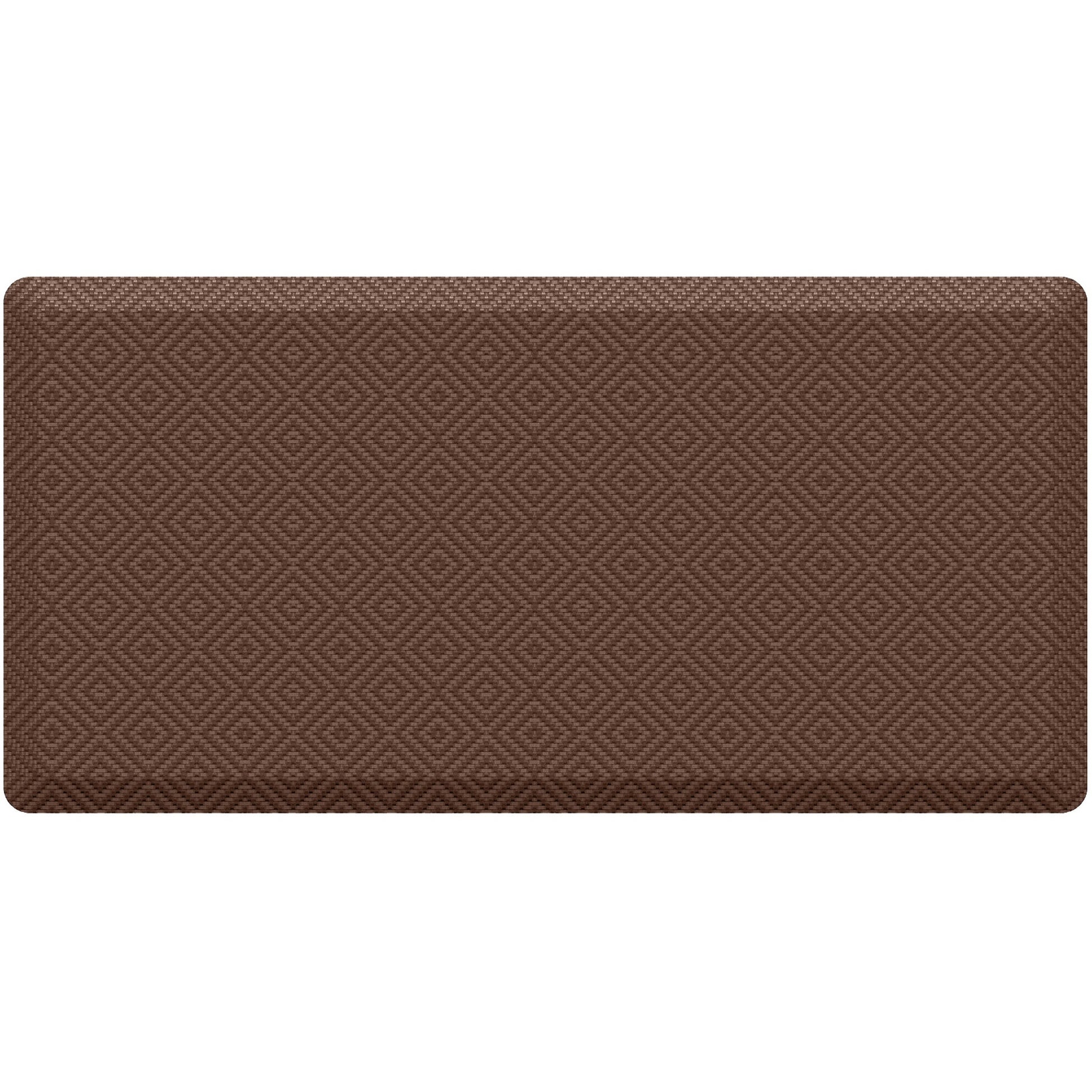 Ophanie 20x39 Kitchen Mat 3/4 Inch Thick Anti Fatigue Cushioned Floor Rug Waterproof Non Slip Standing Mat Brown-1
