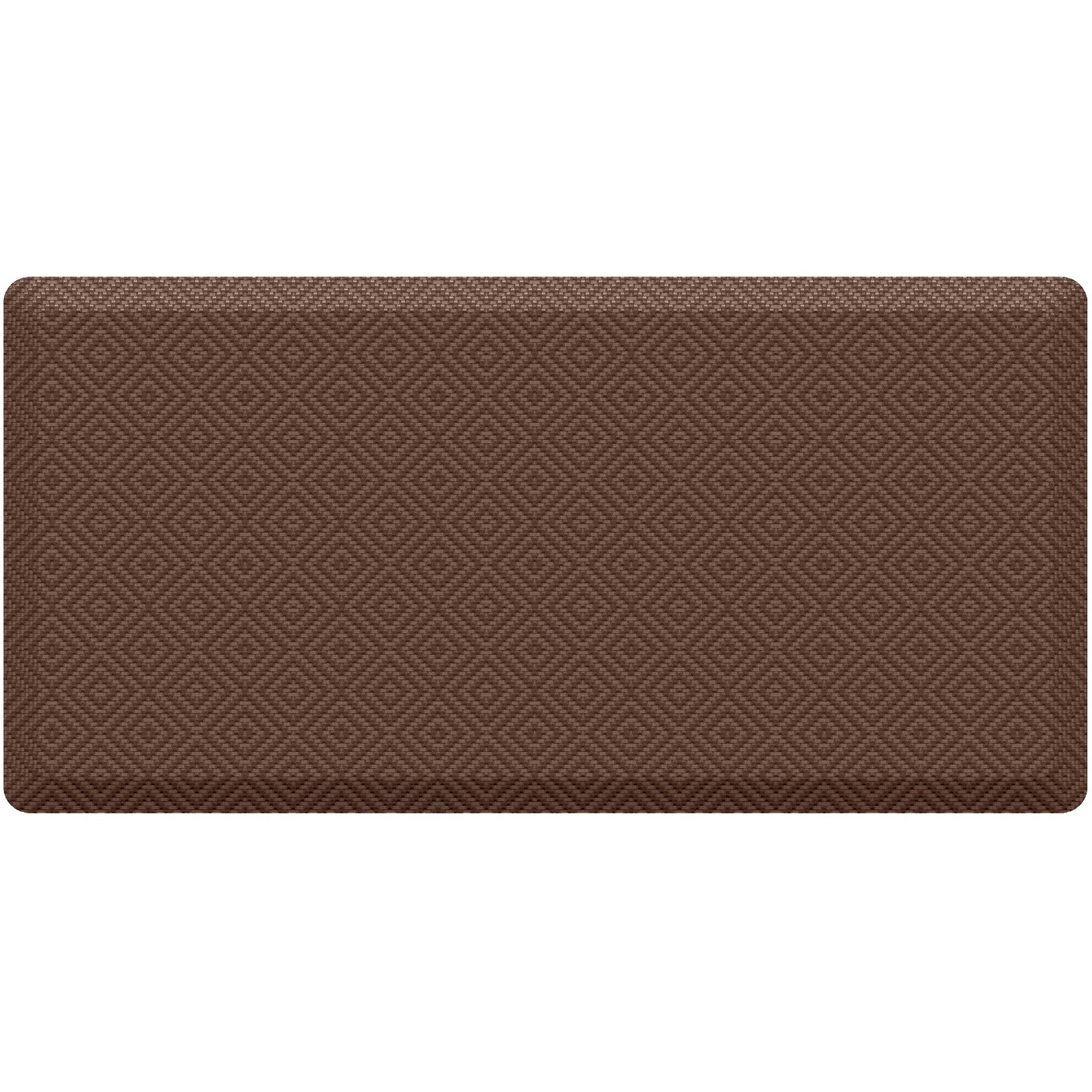 Ophanie 20x39 Kitchen Mat 3/4 Inch Thick Anti Fatigue Cushioned Floor Rug Waterproof Non Slip Standing Mat Brown-zoom-1