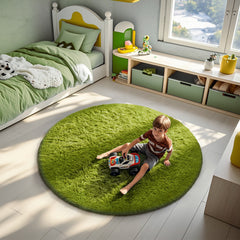 Ophanie | Round Rug | 5 Ft | Green - aborderproducts