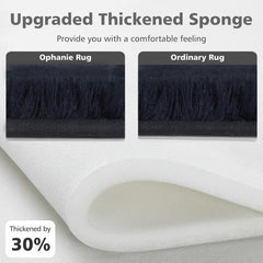 Ophanie | Area Rug |  6x9 feet | Black - aborderproducts