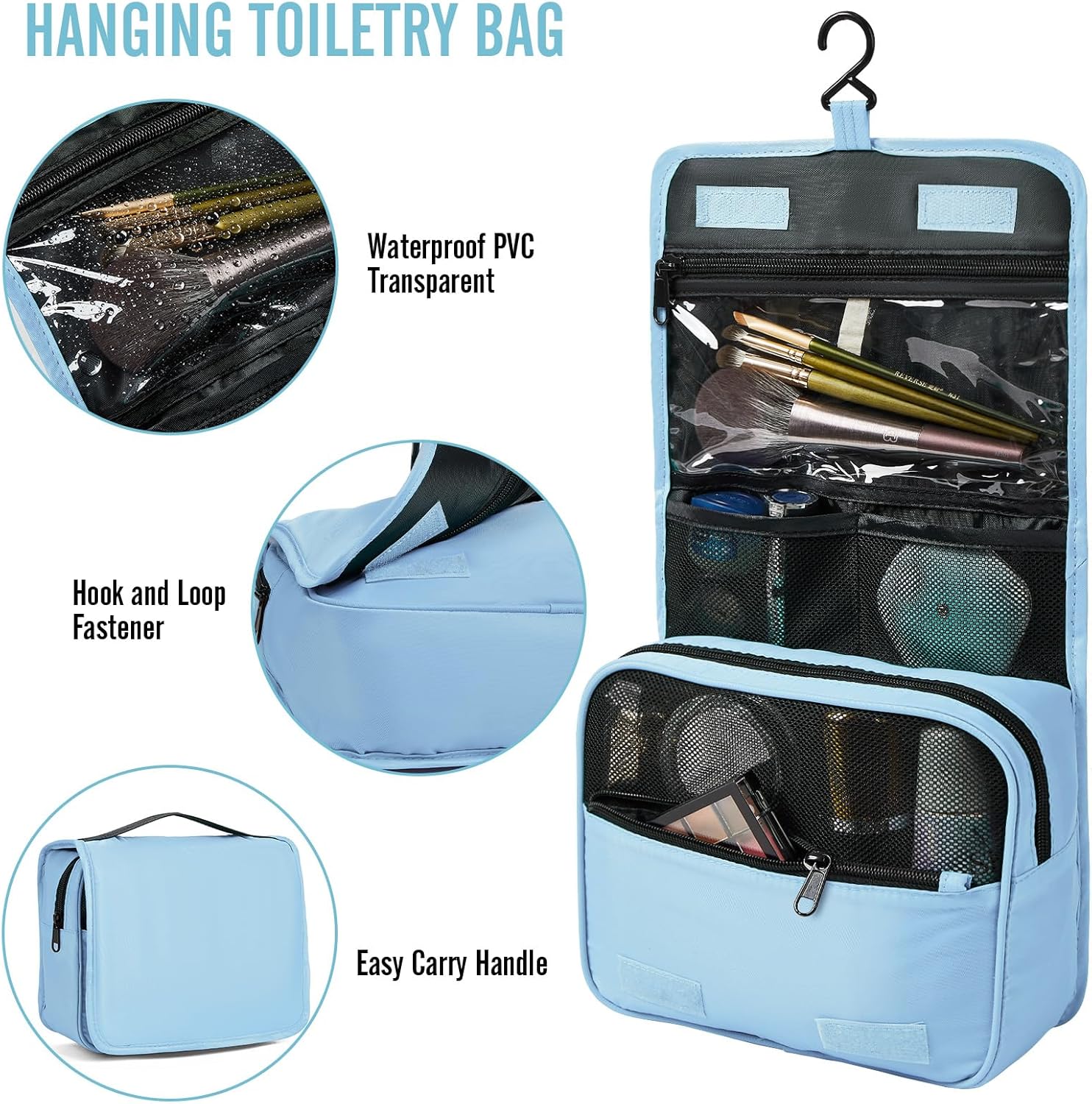 Veken | Packing Cubes | 8 Set | Light Blue - aborderproducts