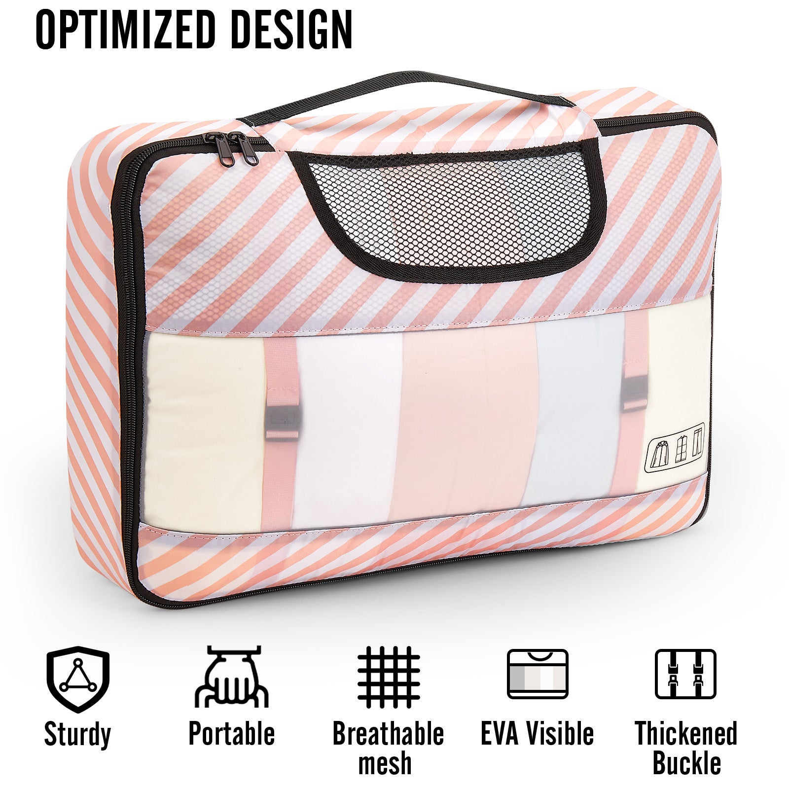 Veken 10 Set Packing Cubes for Travel Essential, Suitcase Organizer Bags in 4 Sizes, Carry-On Luggage Accessories with Large Laundry & Hanging Toiletry Bag, Must-Have for Airplane, Road Trip & Camping-3