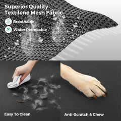 OhGeni | Elevated Dog Bed | 50 inches | XL | Black - aborderproducts