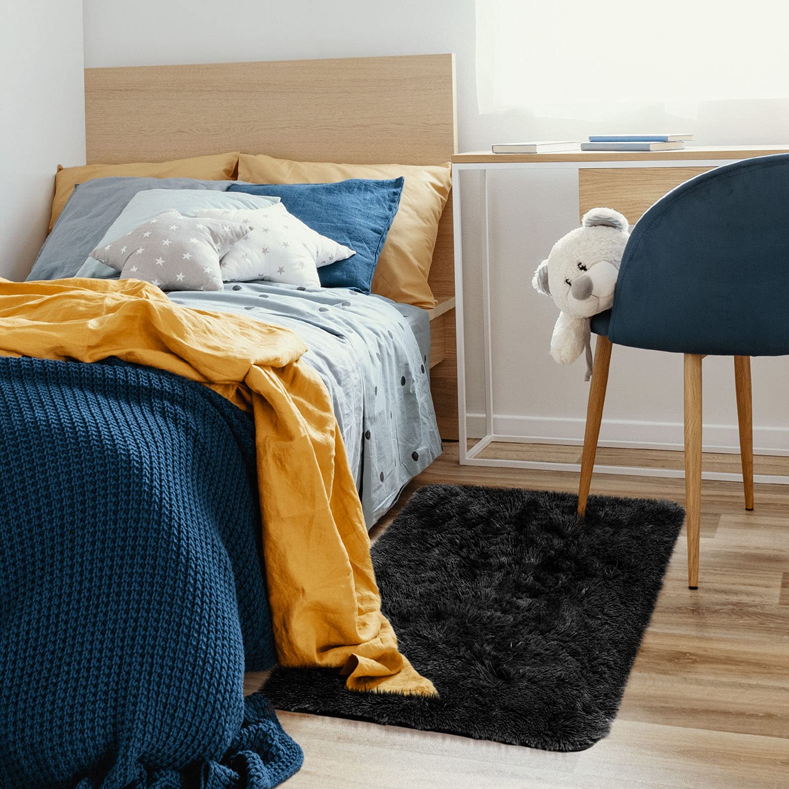 A3 Ophanie | Area Rug |  2x3 FT | Black - aborderproducts