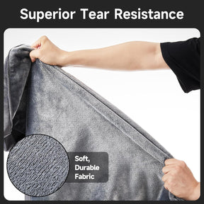 OhGeni | Dog Bed | Sherpa Fabric | 41 Inches | Gray - aborderproducts