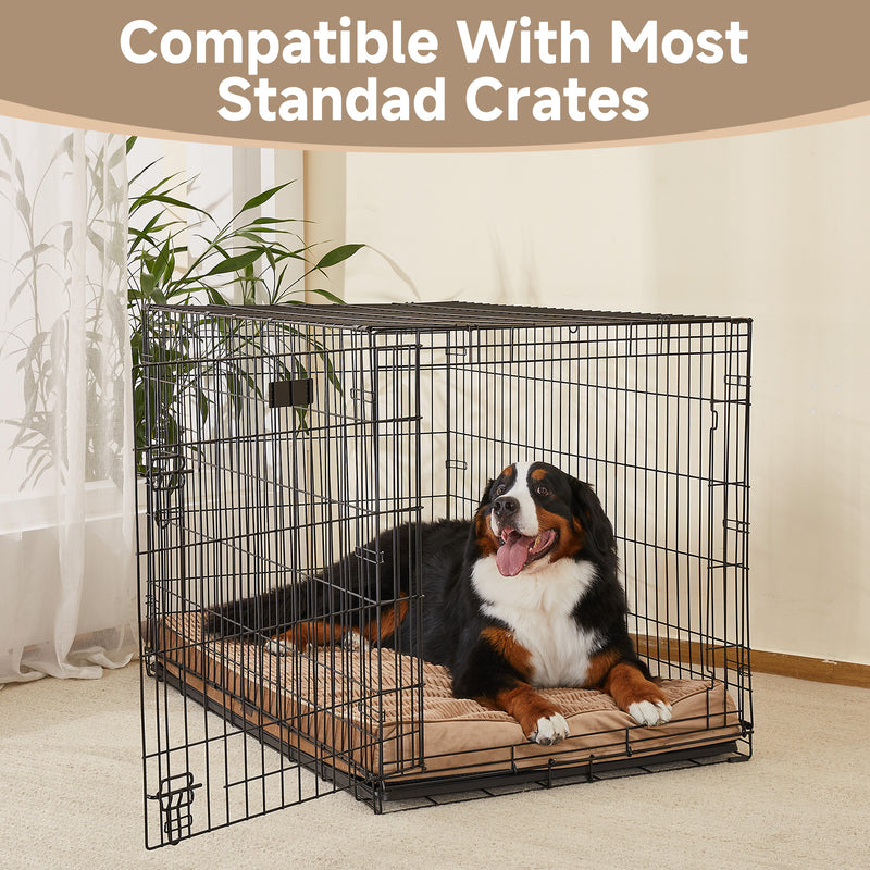 OhGeni | Orthopedic Waterproof & Machine Washable Dog Bed | 47 Inches | Coffee-zoom-