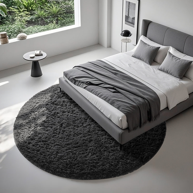 Ophanie | Round Rug | 7 Ft | Black-zoom-