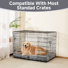 OhGeni | Flat Dog Bed | 41" | Gray - aborderproducts