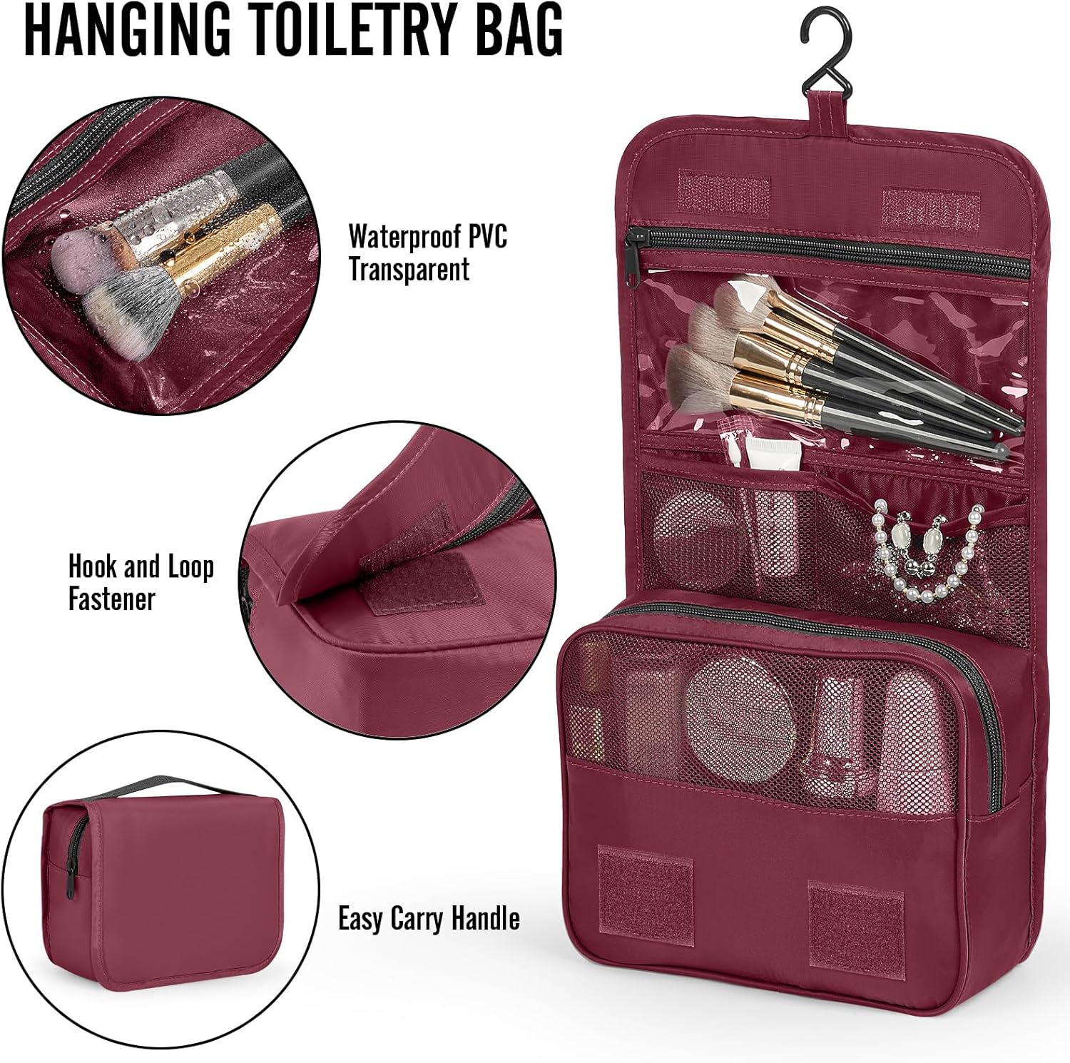 Veken | 10 Set | Packing Cube | Ruby Wine - aborderproducts