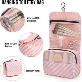 Veken | 10 Set | Packing Cube | Sweet Pink Stripes - aborderproducts