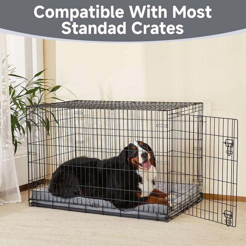 OhGeni | Flat Dog Bed | 47" | Gray-zoom-