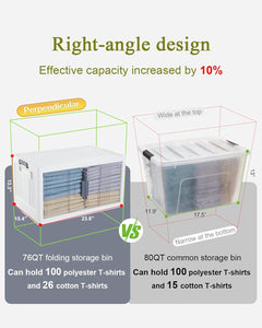 OlarHike | Storage Bins | 76QT | 3 Packs - aborderproducts