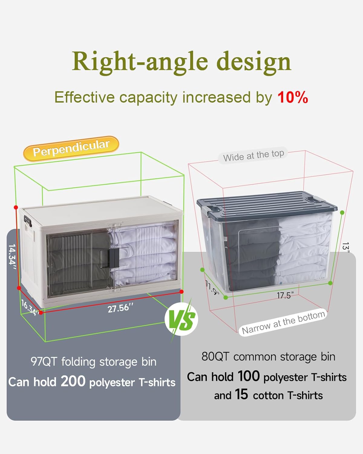 OlarHike | 97QT | Stackable Storage Bins | 5 Pack | Warm Gray - aborderproducts