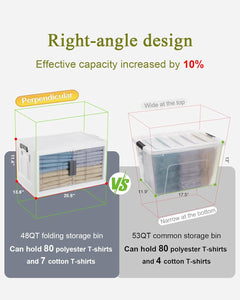 OlarHike | Storage Bins | 48QT | 4 Packs - aborderproducts