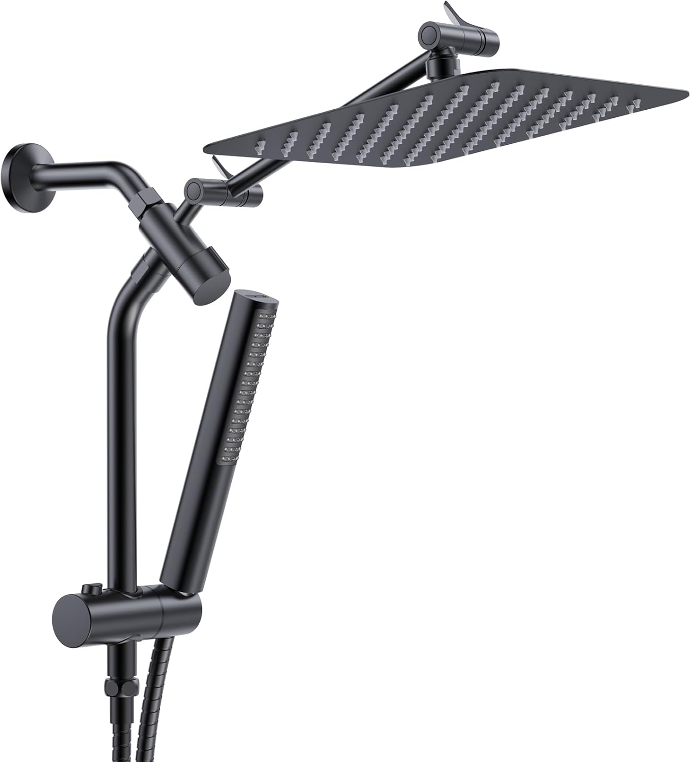 Veken | All Metal Shower Heads Combos | 10inch | Matte Black - aborderproducts