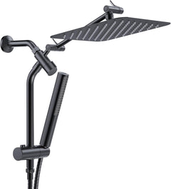 Veken | All Metal Shower Heads Combos | 10inch | Matte Black - aborderproducts