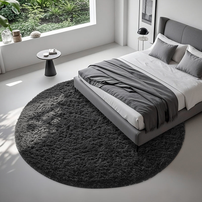 Ophanie | Round Rug | 8 Ft | Black-zoom-