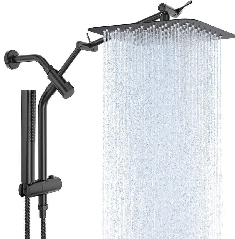Veken | Shower Heads Combo | All Metal | 2.5GPM | Matte Black-zoom-