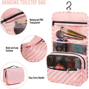 Veken | Packing Cubes | 8 Set | Pink-white Striped