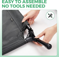 OhGeni | Elevated Dog Bed | 50 inches | XL | Black - aborderproducts