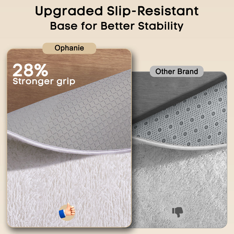 Ophanie | Round Rug | 8 Ft | White-zoom-