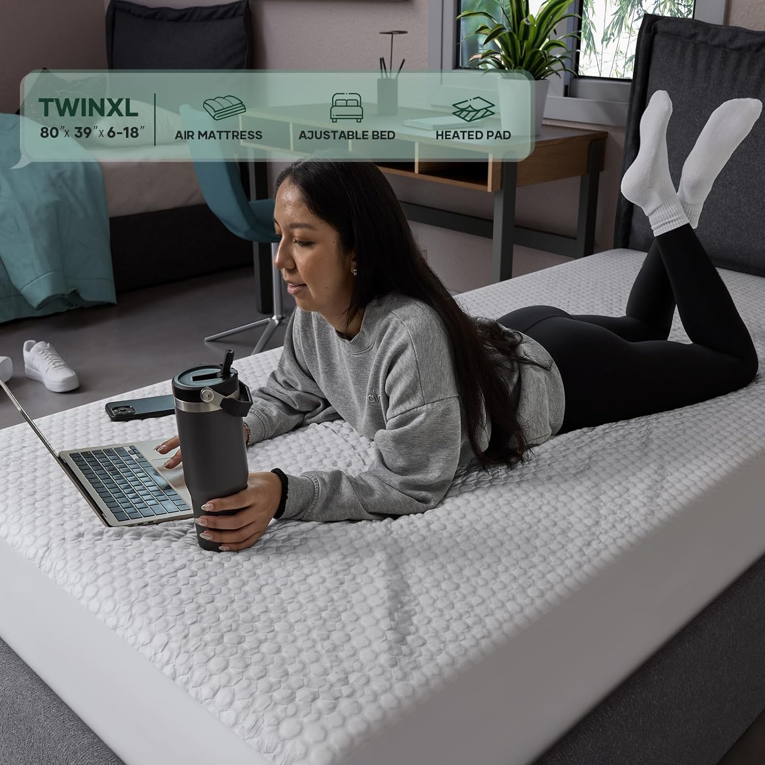 OhGeni | Waterproof Mattress Protector | Twin XL Size | White - aborderproducts