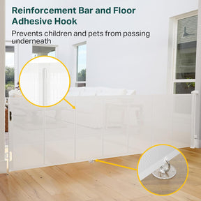 Cumbor | Retractable Baby Gate | 120" Wide, 34" Tall | White