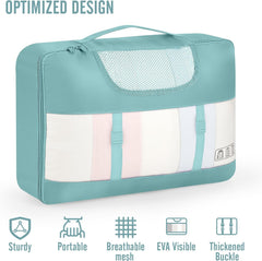 Veken | 10 Set | Packing Cube | Navy Gray - aborderproducts