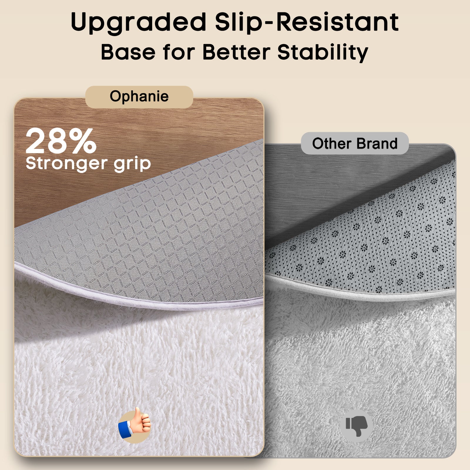 Ophanie | Round Rug | 6 Ft | White - aborderproducts