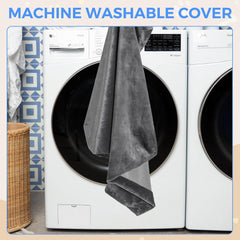 OhGeni | Plush Pet Bed | 23inch | Grey - aborderproducts