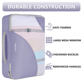 OlarHike | Packing Cubes | 8 Set (Short-Term Trip) | Purple Gray - aborderproducts