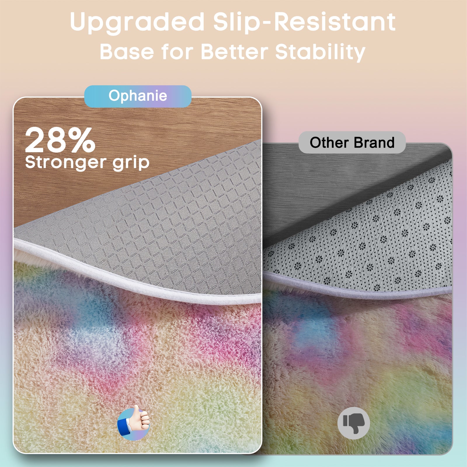 Ophanie | Round Rug | 5 Ft  | Rainbow - aborderproducts